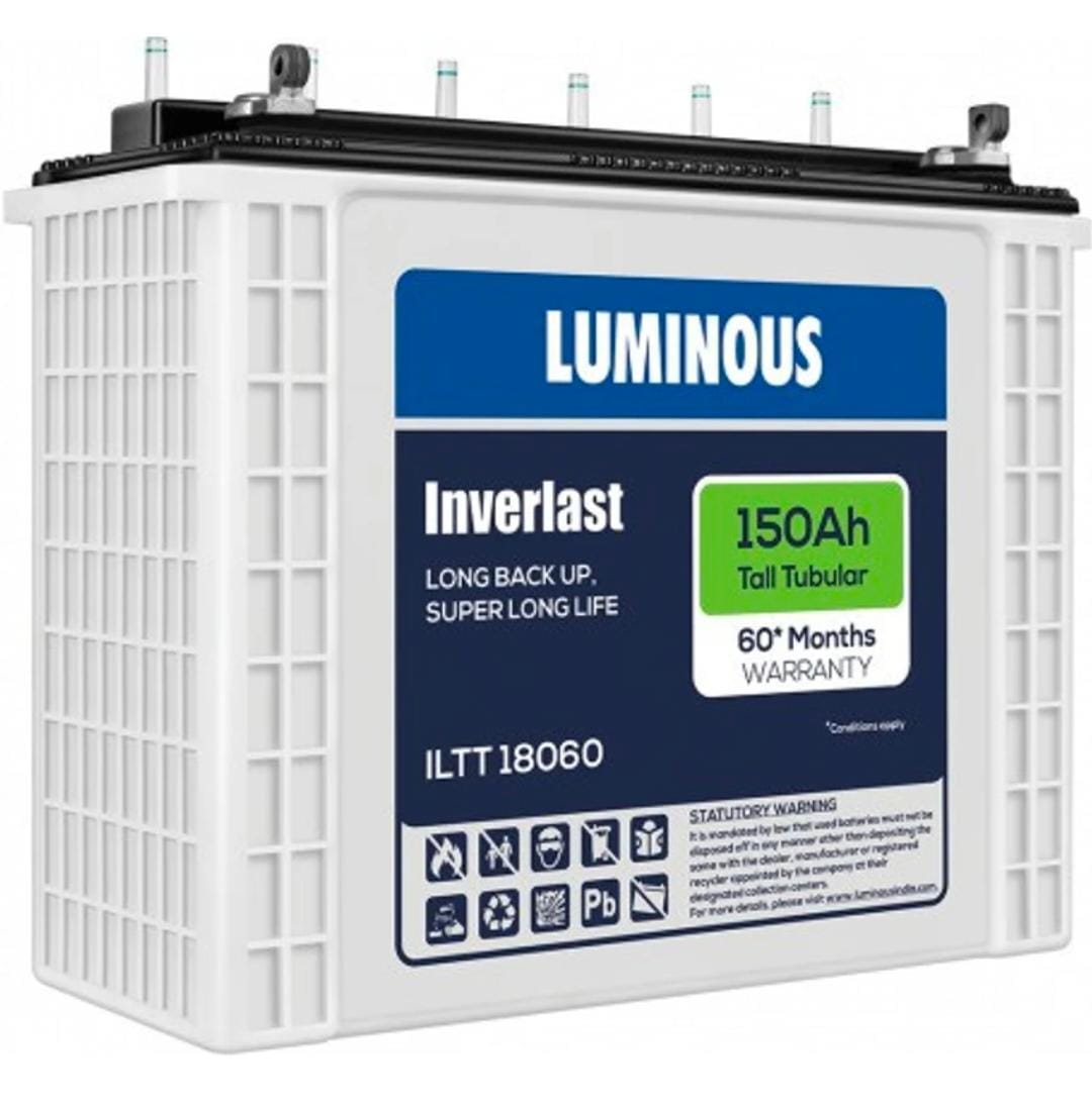 Combo: Luminous EVO S 1550 + Inverlast ILTT 18060 (150 Ah) Battery