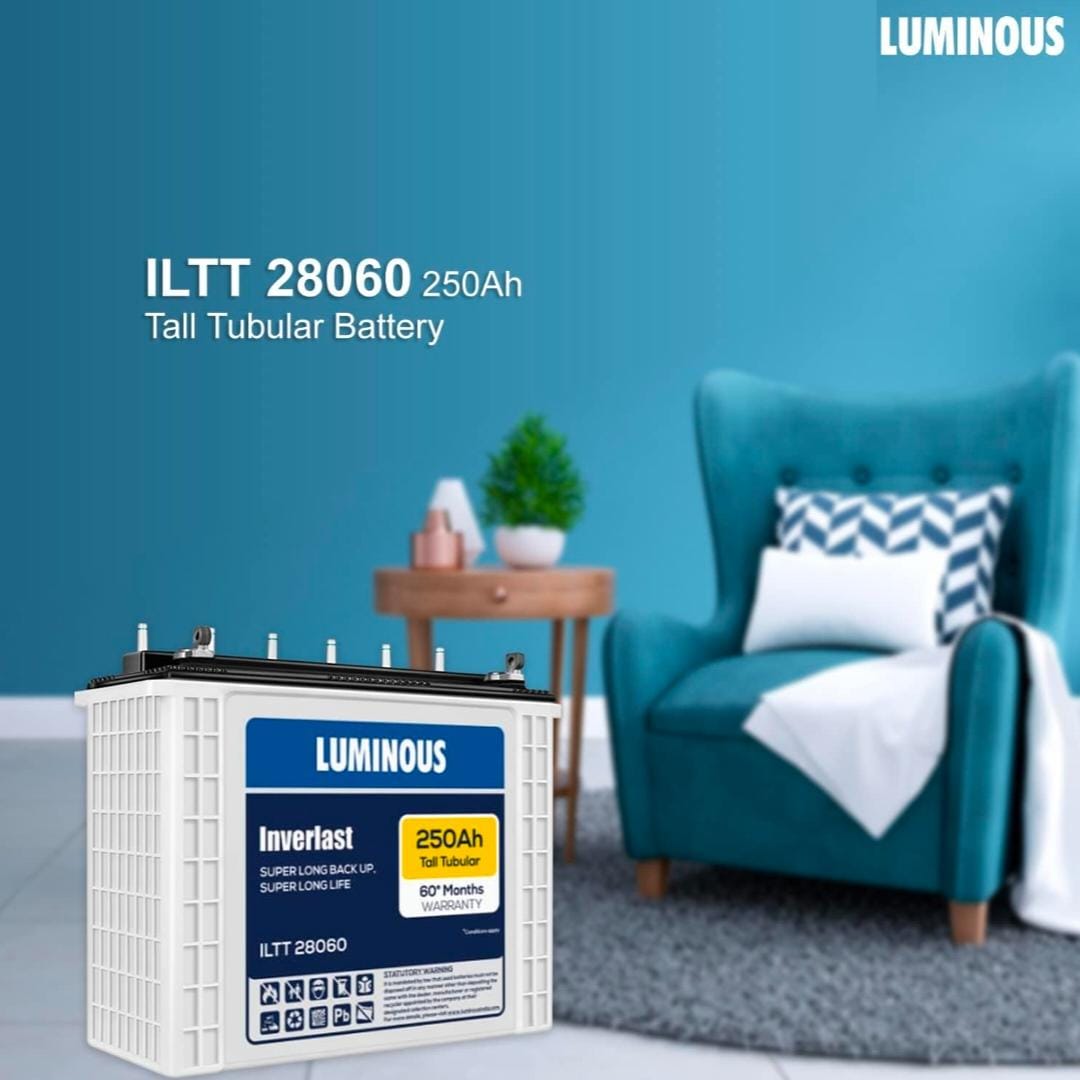 Combo: Luminous EVO S 1850 + Inverlast ILTT 28060 (250 Ah) Battery