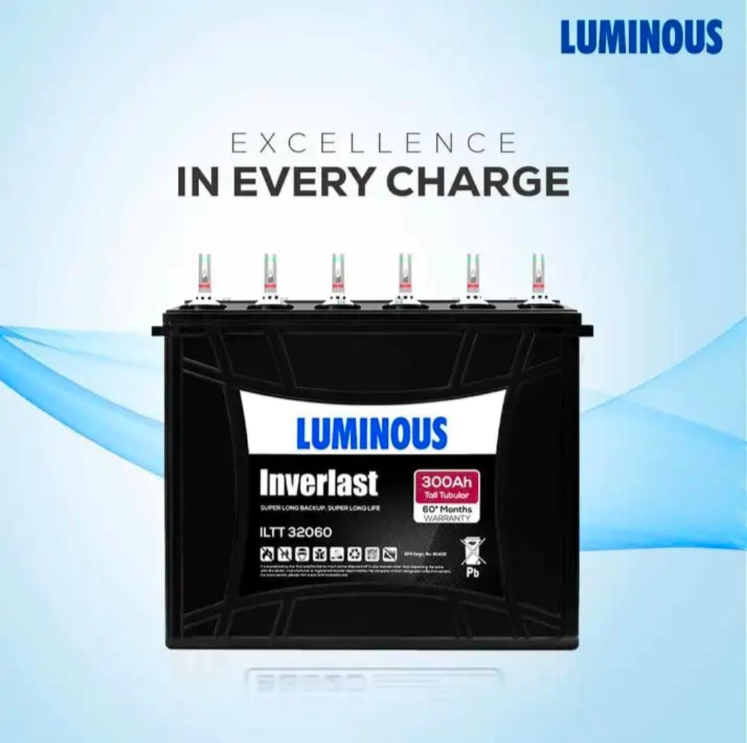 Combo: Luminous EVO S 1850 + Inverlast ILTT 32060 (300 Ah) Battery